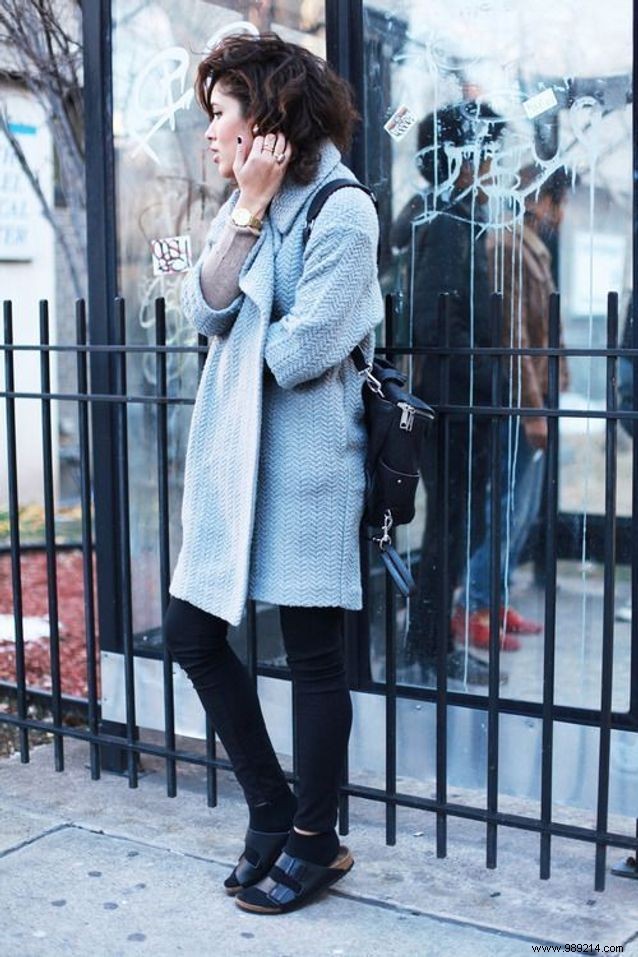 How to wear winter sandals:30 ideas that inspire us 