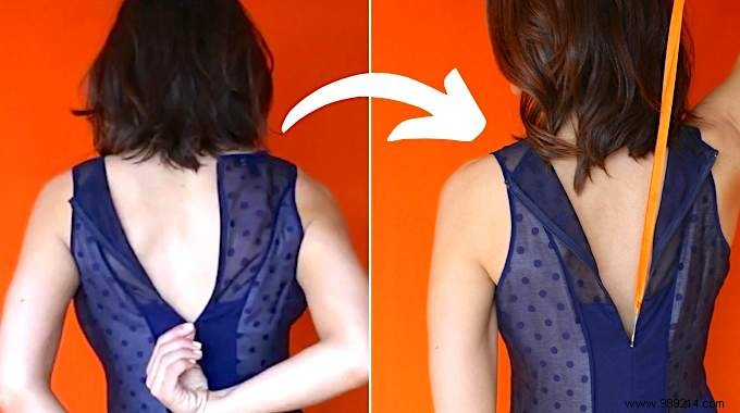 THE Genius Trick To Close A Dress In The Back BY ONESELF. 