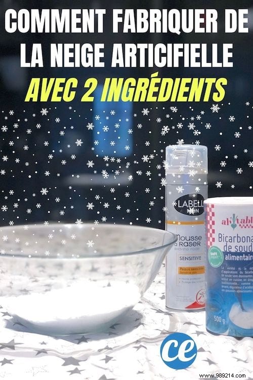 How To Make Artificial Snow With Only 2 Ingredients. 