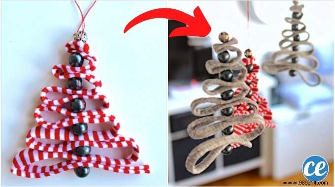 Christmas Decoration:How to Make an Adorable Little Tree to Hang in 5 Min. 