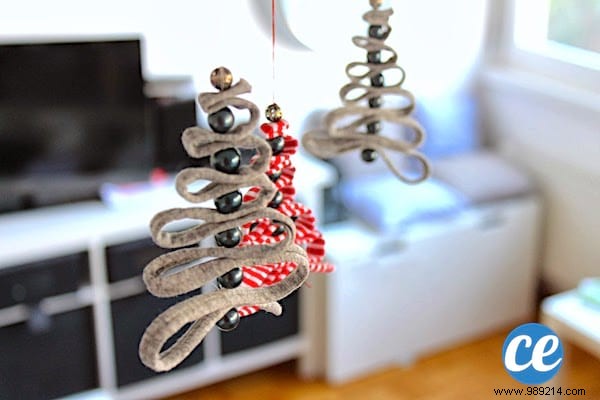 Christmas Decoration:How to Make an Adorable Little Tree to Hang in 5 Min. 