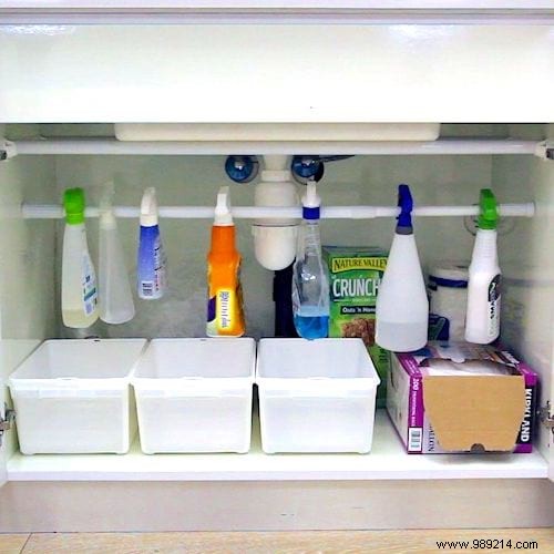 Storage Under the Sink:THE Tip for a PERFECTLY Tidy Closet. 