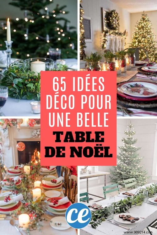 65 Decoration Ideas For A Superb Christmas Table (Easy &Cheap). 