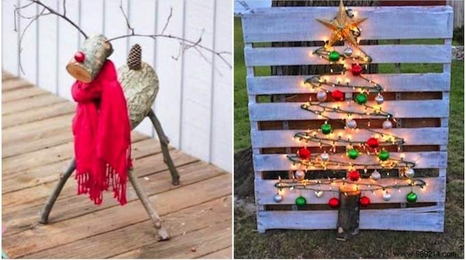 Christmas Decoration:39 Super Cheap And Easy Ideas For The Outside. 