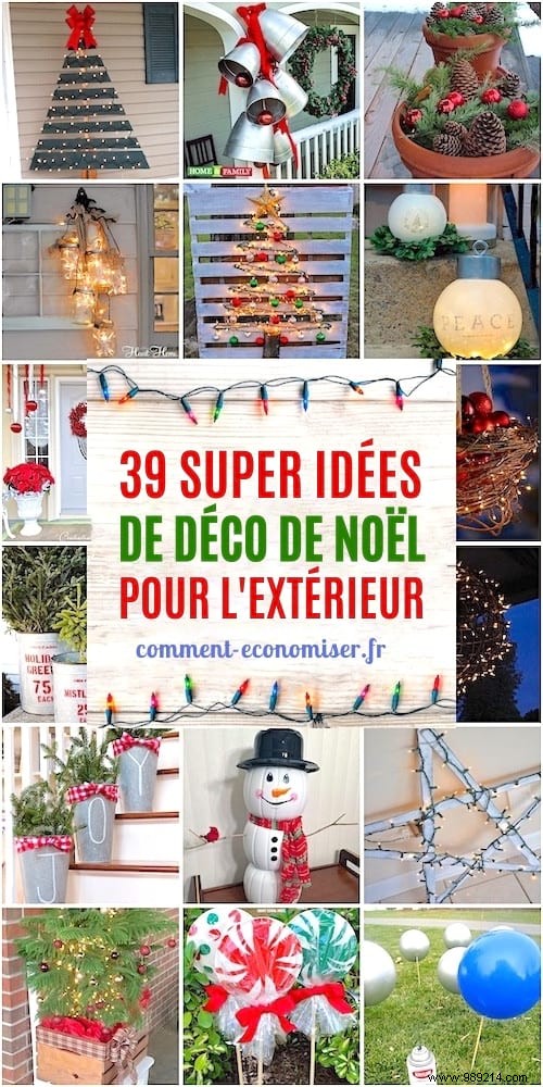 Christmas Decoration:39 Super Cheap And Easy Ideas For The Outside. 