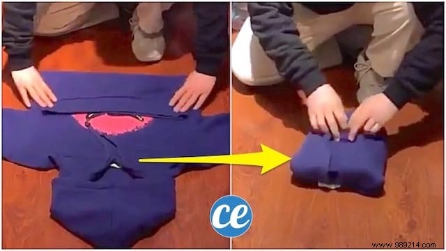 How To Fold A Hoodie To Save Space In Your Closet. 