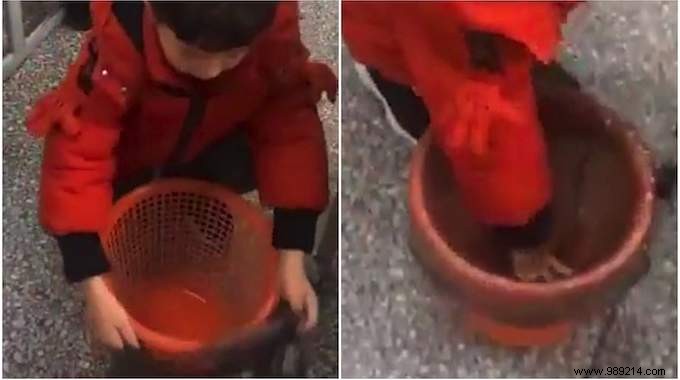 The Magic Trick To Put A Plastic Bag On A Bin In 1 Second! 