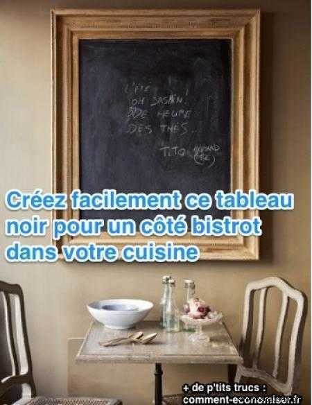 DIY Decoration Idea:A Bistro Blackboard In My Kitchen. 