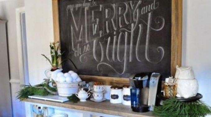 DIY Decoration Idea:A Bistro Blackboard In My Kitchen. 