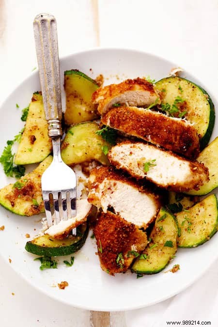 Easy and Cheap:The Delicious Recipe for Crispy Chicken Parmesan-Zucchini. 