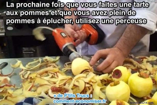 The Genius Trick To Peel Apples VERY Quickly. 