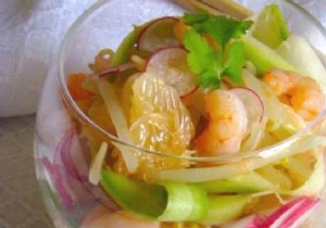 Light and Easy to Make, Shrimp Salad with Grapefruit! 