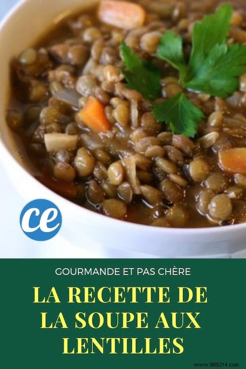 Lentil Soup, a Really Inexpensive Gourmet Recipe. 