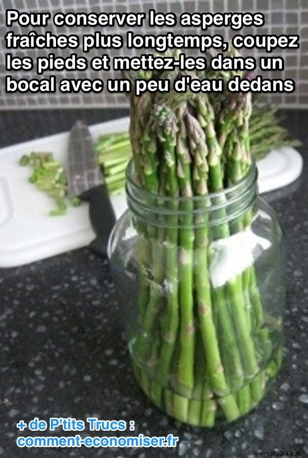 The Tip To Keep Asparagus Fresh Longer. 