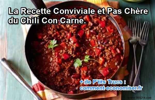 The Friendly and Cheap Chili Con Carne Recipe. 