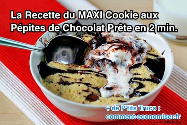 The MAXI Chocolate Chip Cookie Recipe Ready in 2 min. 