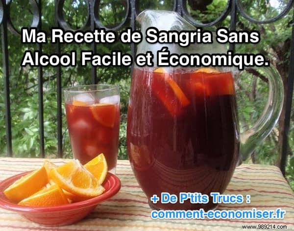 My Easy and Economical Alcohol Free Sangria Recipe. 