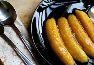 Quick and Easy:The Recipe for Flambéed Bananas with Orange and Rum. 