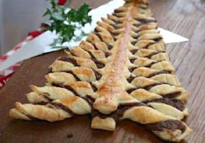 Delicious and Ready in 10 Min:The Christmas Tree Recipe Stuffed with Homemade Nutella. 