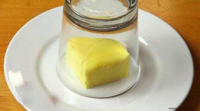 Butter too hard? How To Soften It In 2 Minutes With A Hot Glass. 