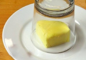 Butter too hard? How To Soften It In 2 Minutes With A Hot Glass. 