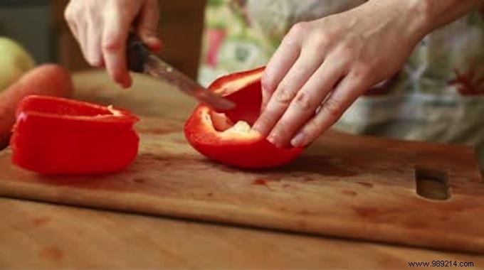 The Chef s Tip for Cutting Peppers Quickly. 