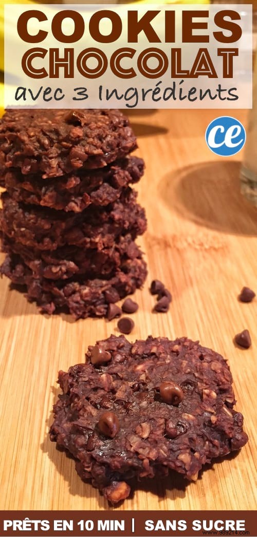 The Delicious Recipe for Chocolate Cookies With ONLY 3 Ingredients. 