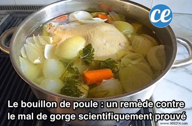 Chicken Broth:A SCIENTIFICALLY PROVEN Sore Throat Remedy. 