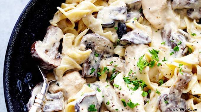 Delicious and Easy to Make:Slow Cooker Chicken Stroganoff Recipe. 