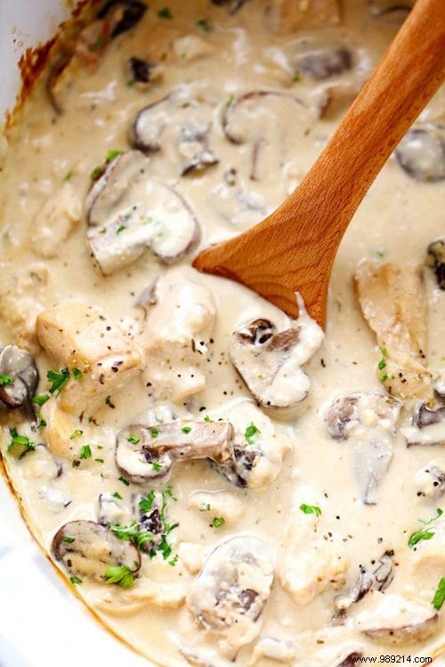 Delicious and Easy to Make:Slow Cooker Chicken Stroganoff Recipe. 