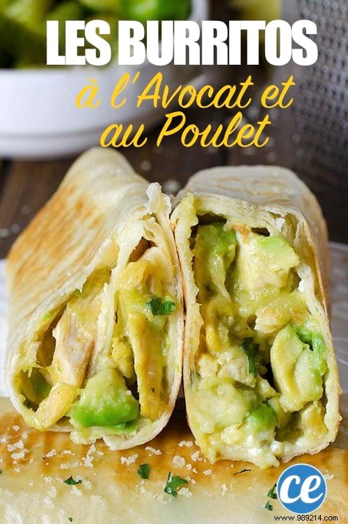 Quick And Easy To Make:The Delicious Chicken And Avocado Burritos Recipe. 