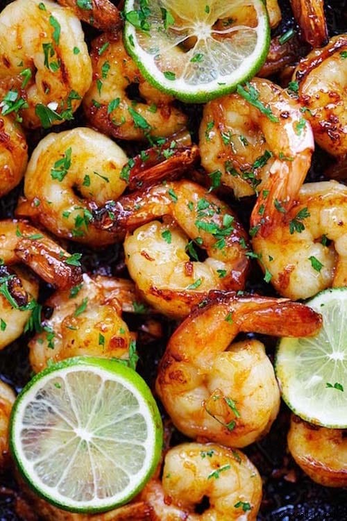 The Delicious Recipe for Prawns with Garlic, Honey and Lemon (Ready in 10 Min). 