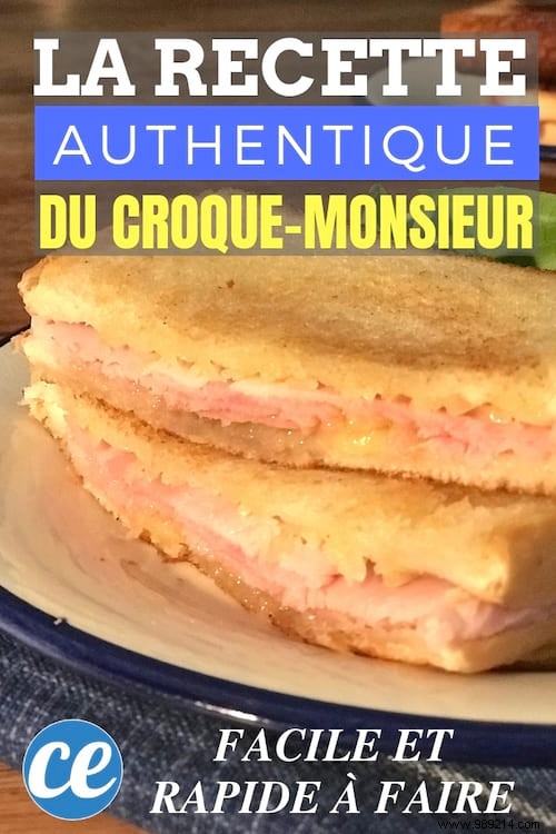 Quick And Super Easy To Make:The Delicious CROQUE-MONSIEUR Recipe. 