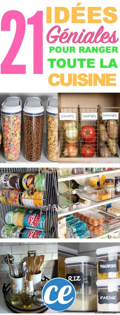 21 Great And Inexpensive Hacks To Better Organize Your Kitchen. 