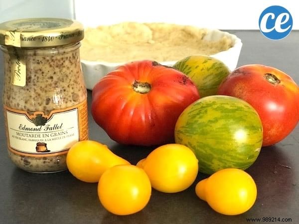 Easy And Ready In 10 Min:Old Fashioned Tomato And Mustard Tart. 