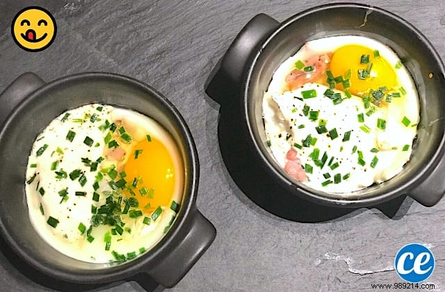 Bacon Cocotte Eggs:A Delicious Easy &Cheap Recipe. 