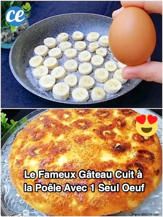 Easy, Fast &Delicious:The Famous Pan Baked Cake With 1 Single Egg. 