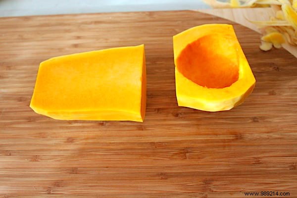 The Tip To Cut A Butternut Squash Into Cubes EASILY. 