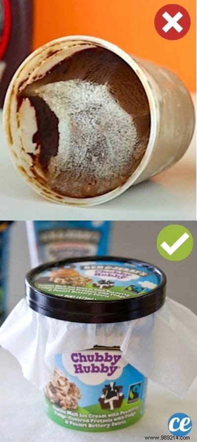 The Genius Trick To Avoid Frost On Ice Cream. 