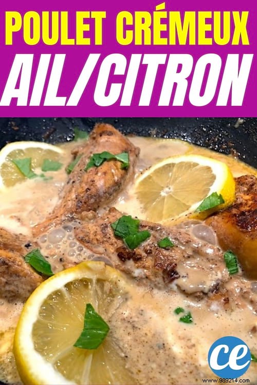 Super Easy to Make:The Delicious Creamy Lemon Garlic Chicken Recipe. 