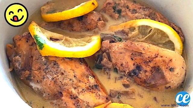 Super Easy to Make:The Delicious Creamy Lemon Garlic Chicken Recipe. 