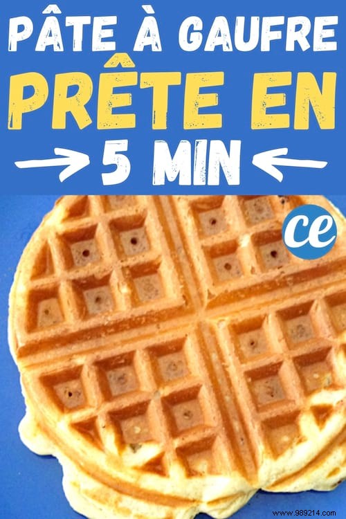 How To Make Waffle Batter In 5 Min With Only 5 Ingredients. 