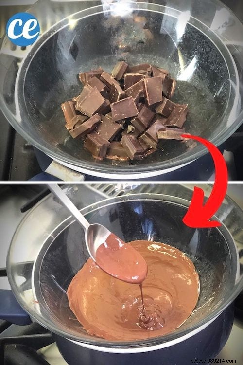 How to Melt Chocolate in a Bain-Marie WITHOUT Hardening. 