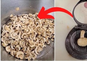 The Genius Trick To Cut Mushrooms In Record Time. 