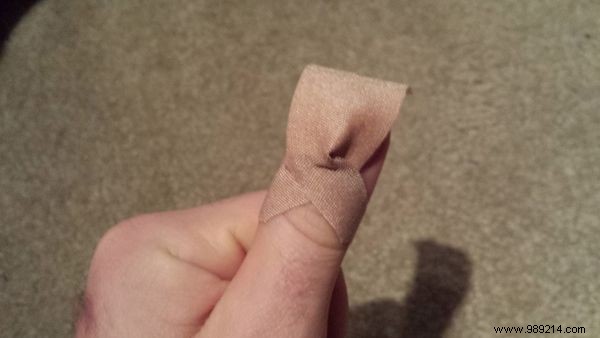 How to Make a Bandage Stick on Your Fingertip Longer. 