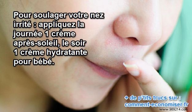 The Effective Trick To Relieve An Irritated Nose. 