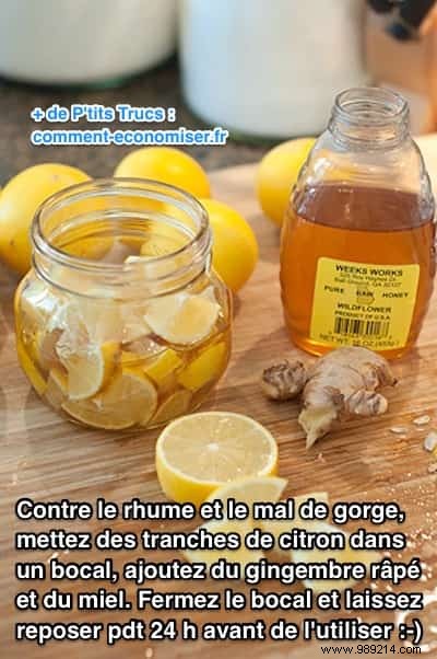 Lemon, Honey and Ginger:The Remedy That Works for Colds and Sore Throats. 