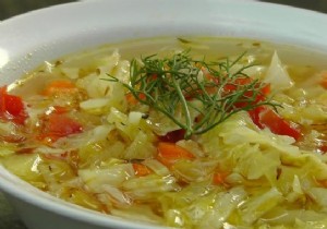 Tip for losing weight easily:a good cabbage soup. 