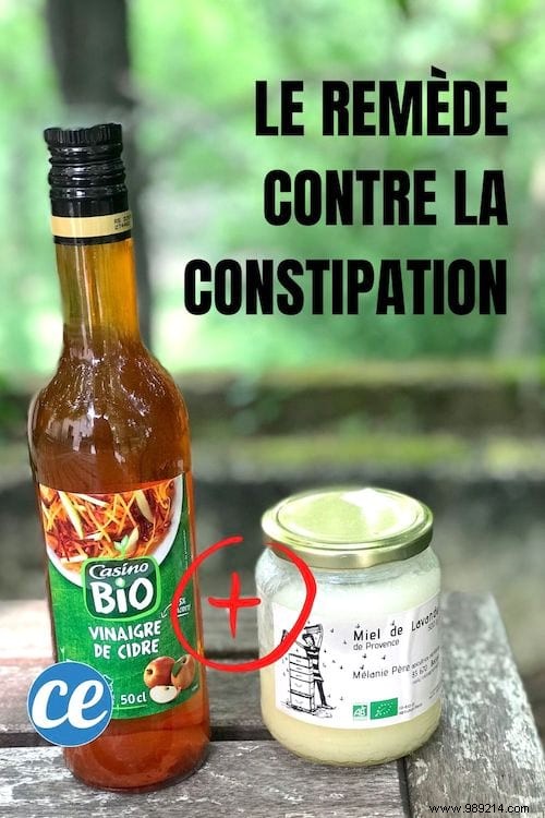 Honey + Apple Cider Vinegar:The Best Constipation Remedy. 