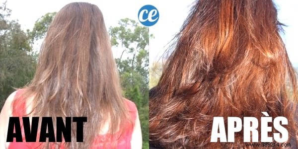 My Natural Tip for Giving Coppery Highlights to My Hair. 